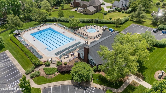 13512 Springs Station Rd, Louisville, KY 40245 - aerial view of a pool area