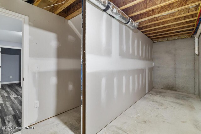 760 Leafdale Rd, Hodgenville, KY 42748 - view of unfinished basement