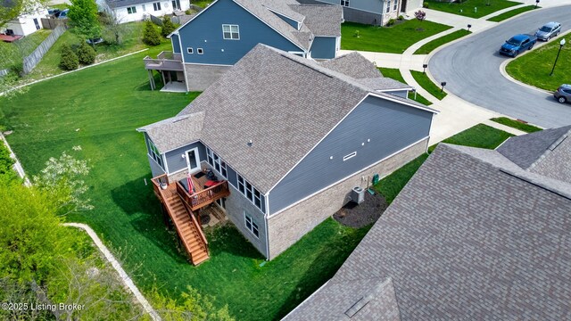 816 Snead Ct, Simpsonville, KY 40067 - view from above of property