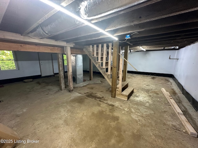 4515 Wolf Creek Rd, Battletown, KY 40104 - basement with stairway