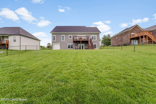458 Christman Ln, Shepherdsville, KY 40165 - back of house with stairs and a deck