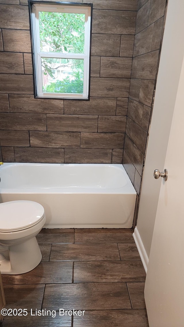 3505 Regatta Way, Louisville, KY 40211 - bathroom with toilet and wood finished floors