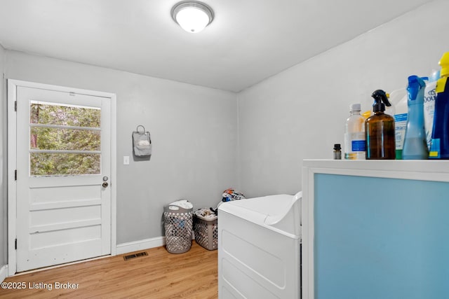 607 Edgemont Rd, Irvington, KY 40146 - washroom with light wood-type flooring and baseboards