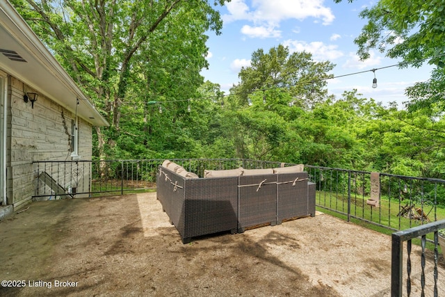 607 Edgemont Rd, Irvington, KY 40146 - view of patio / terrace featuring an outdoor living space