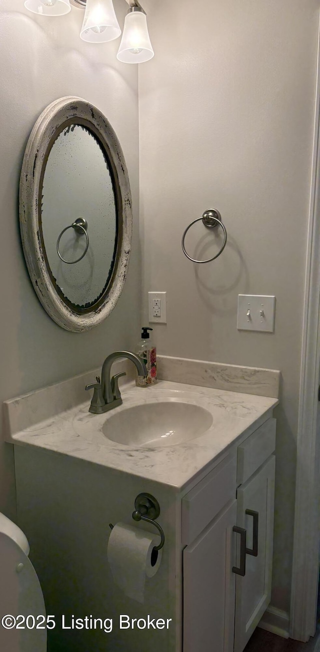 7997 Pikewood Field Way, Louisville, KY 40219 - half bathroom with vanity and toilet