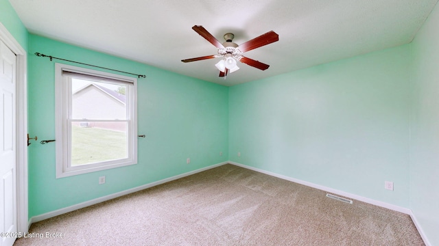 85 Summitt Dr, Brandenburg, KY 40108 - carpeted spare room featuring a ceiling fan and baseboards