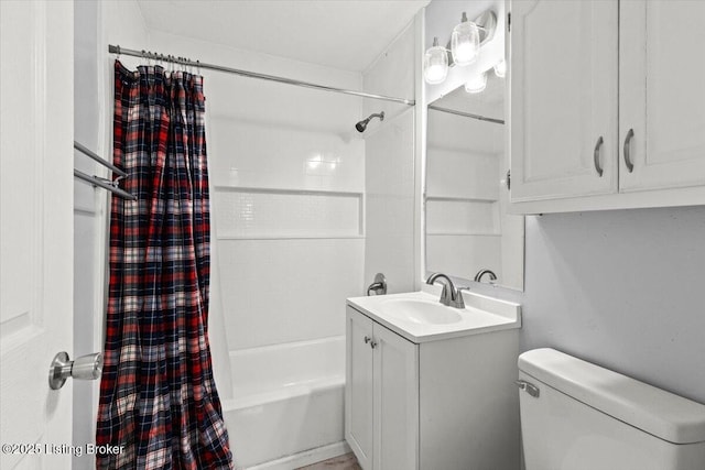 404 Diecks Dr, Elizabethtown, KY 42701 - bathroom with shower / bathtub combination with curtain, vanity, and toilet