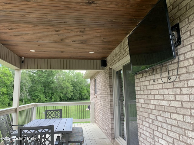 107 Clymene Rd, Cecilia, KY 42724 - wooden terrace featuring outdoor dining space