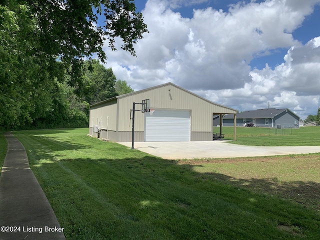 107 Clymene Rd, Cecilia, KY 42724 - garage featuring a detached garage and driveway