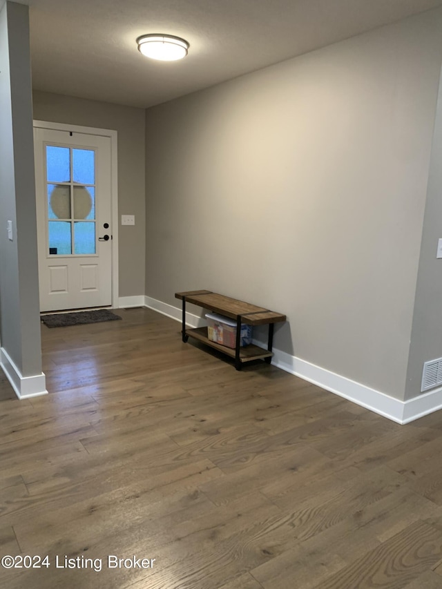 107 Clymene Rd, Cecilia, KY 42724 - entrance foyer with baseboards and wood finished floors