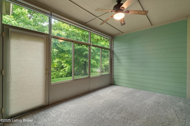 5106 Telford Ln, Louisville, KY 40241 - unfurnished sunroom with a ceiling fan