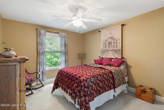13318 Stepping Stone Way, Louisville, KY 40299 - bedroom featuring carpet, baseboards, and a ceiling fan