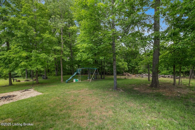 13318 Stepping Stone Way, Louisville, KY 40299 - view of grassy yard featuring a playground