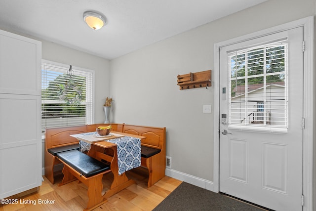 3802 Breckenridge Ln, Louisville, KY 40218 - dining space featuring light wood finished floors and baseboards