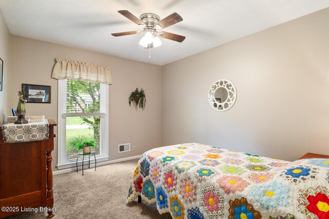 12115 Alpine Way, Goshen, KY 40026 - bedroom featuring carpet, baseboards, and a ceiling fan