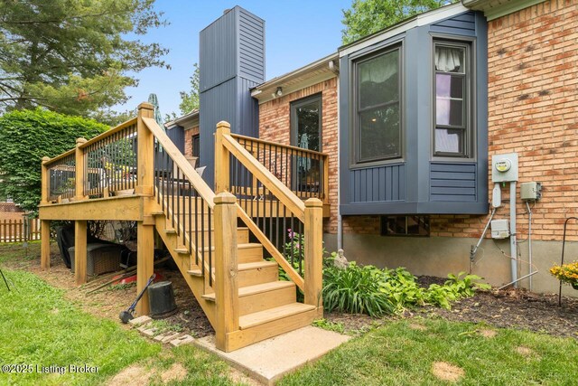 12115 Alpine Way, Goshen, KY 40026 - deck with stairs