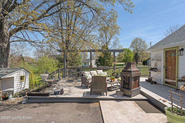 5971 State Road 62, Georgetown, IN 47122 - view of patio with a deck and outdoor lounge area