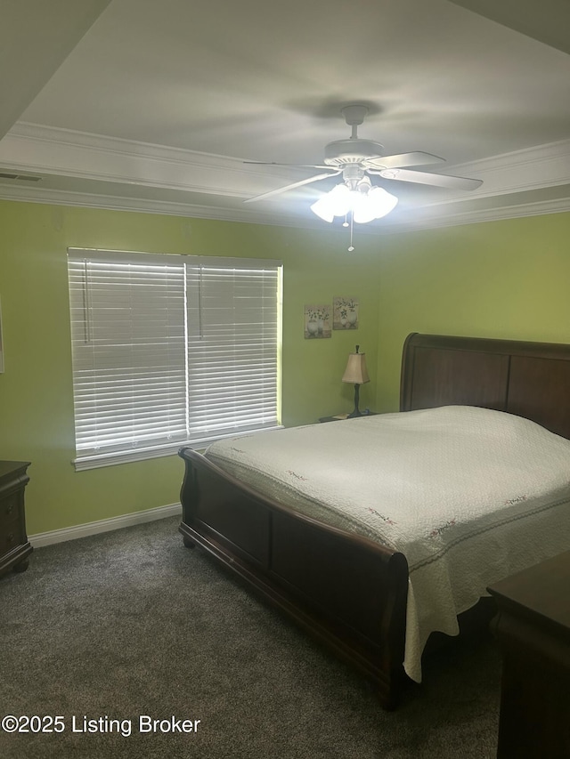 105B Twin Oaks Dr, Bardstown, KY 40004 - bedroom featuring crown molding, carpet, baseboards, and ceiling fan