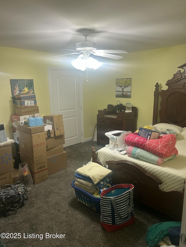 105B Twin Oaks Dr, Bardstown, KY 40004 - carpeted bedroom with a ceiling fan