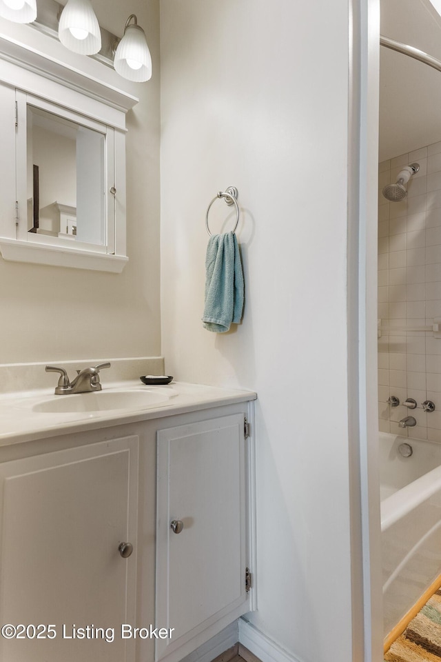 2023 Alta Ave, Louisville, KY 40205 - bathroom with vanity and bathing tub / shower combination