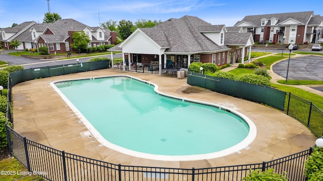 10119 Vista Springs Way, Louisville, KY 40291 - community pool featuring a residential view and a patio
