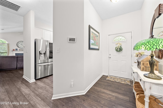 10119 Vista Springs Way, Louisville, KY 40291 - entrance foyer featuring dark wood-style flooring and baseboards