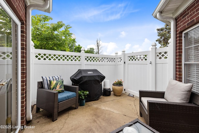 10119 Vista Springs Way, Louisville, KY 40291 - fenced backyard with a patio area and a grill