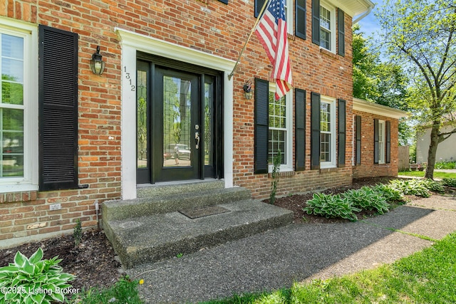 1312 Pollitt Ct, Louisville, KY 40223 - doorway to property with brick siding