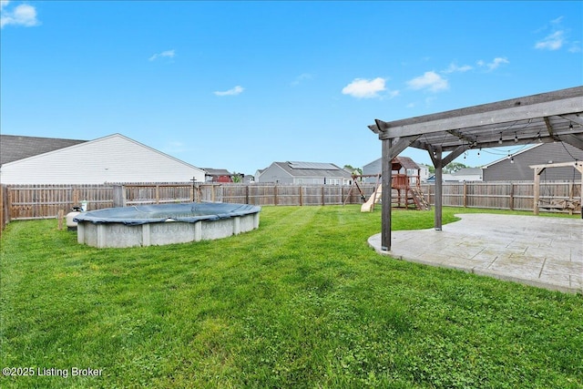 102 Limestone Ct, Shepherdsville, KY 40165 - view of yard featuring a playground and a patio area