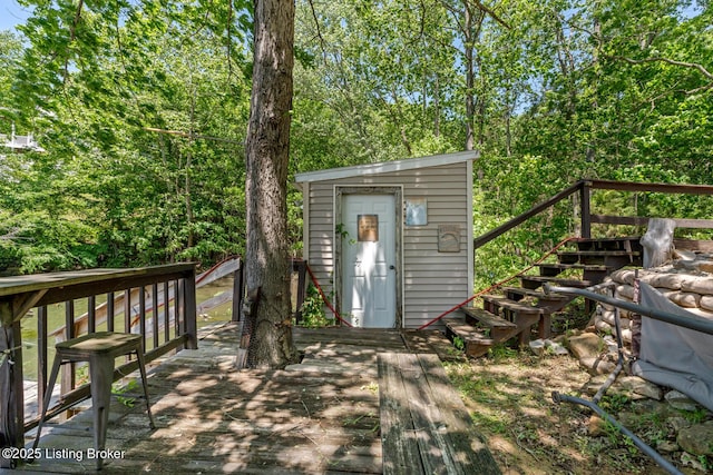 94 Tarnwood Dr, Brandenburg, KY 40108 - view of shed with stairway