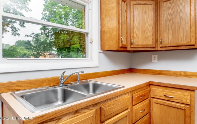 1057 Hillview Blvd, Shepherdsville, KY 40229 - kitchen with a sink and light countertops
