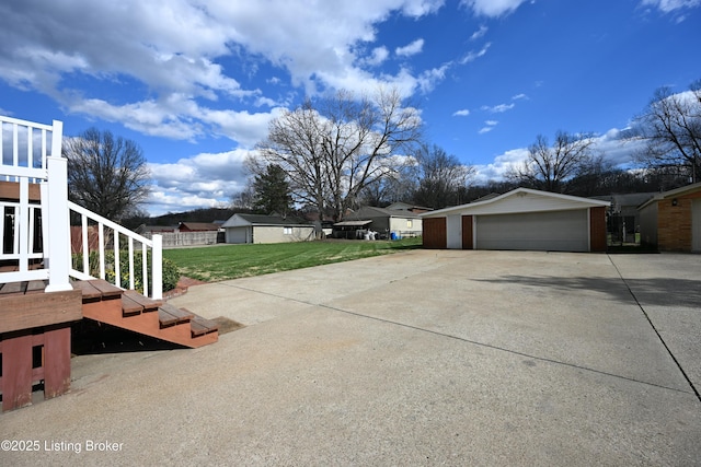 7514 Pimlico Dr, Louisville, KY 40214 - view of home's exterior featuring a lawn, stairs, and a residential view