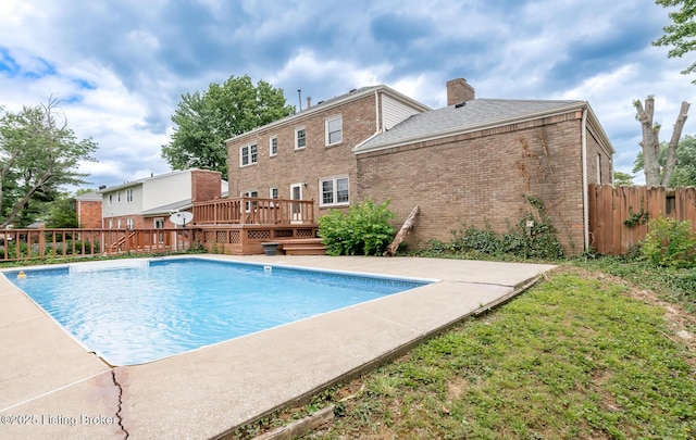 7212 Peppermill Ct, Louisville, KY 40228 - view of pool featuring a wooden deck