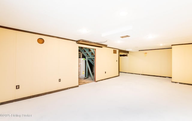 7212 Peppermill Ct, Louisville, KY 40228 - finished below grade area featuring water heater and light carpet