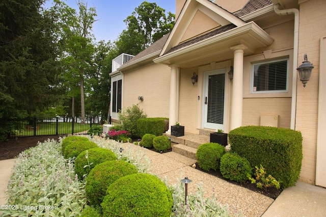 15314 Crystal Springs Way, Louisville, KY 40245 - entrance to property featuring brick siding and a shingled roof