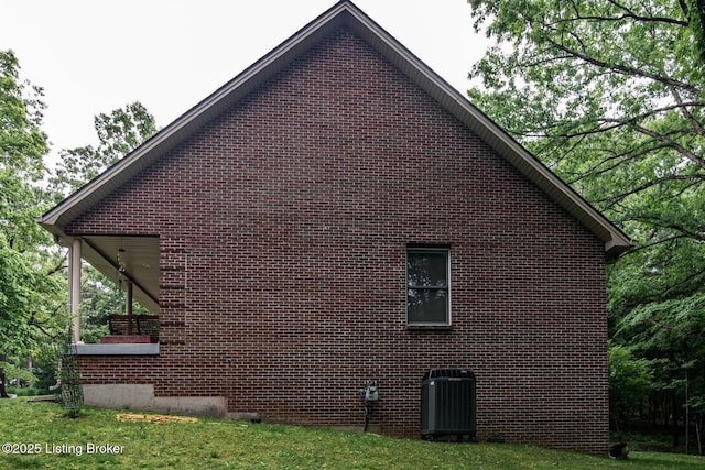 17 Bittersweet Pl, Brandenburg, KY 40108 - view of home's exterior featuring central air condition unit and brick siding