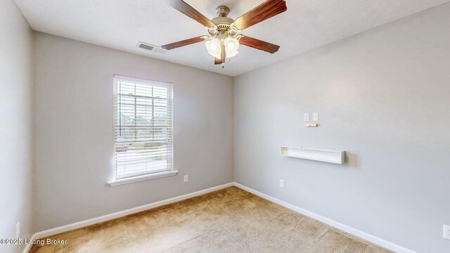 134 Wood Duck Ct, Shepherdsville, KY 40165 - carpeted empty room with baseboards and a ceiling fan