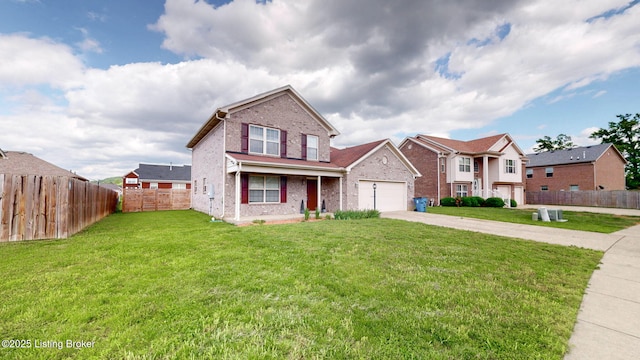 134 Wood Duck Ct, Shepherdsville, KY 40165 - traditional home with driveway, brick siding, and a garage