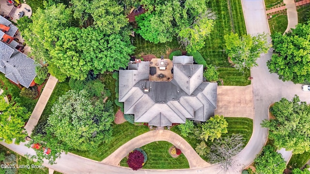 1014 Anchorage Woods Cir, Anchorage, KY 40223 - aerial view of property and surrounding area