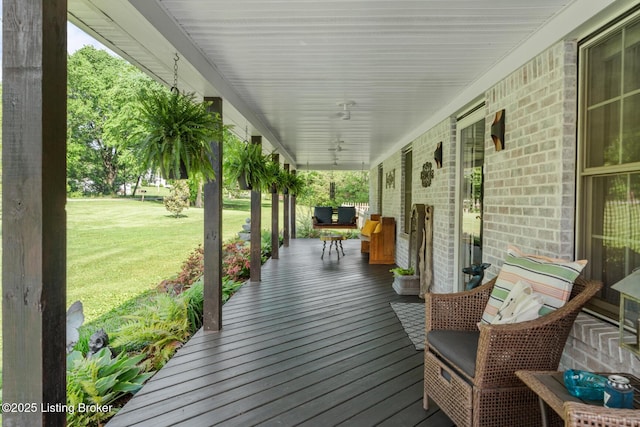2327 Highgrove Rd, Coxs Creek, KY 40013 - wooden porch featuring a lawn
