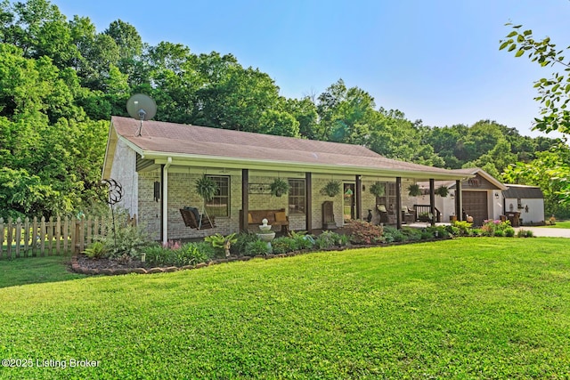 2327 Highgrove Rd, Coxs Creek, KY 40013 - view of front of house with an attached garage, brick siding, and concrete driveway