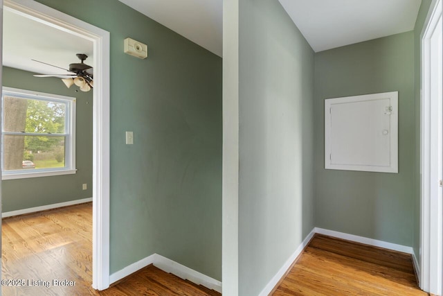 2603 Ballad Blvd, Jeffersontown, KY 40299 - hall featuring wood finished floors and baseboards