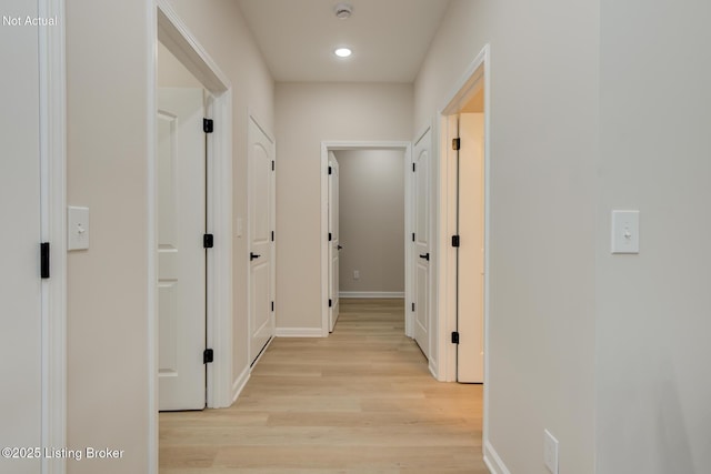 LOT26 Brookley Dr, Louisville, KY 40229 - hallway with light wood finished floors, baseboards, and recessed lighting