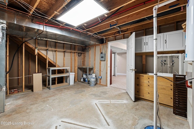 126 Deep Springs Dr, Bardstown, KY 40004 - unfinished basement featuring electric panel