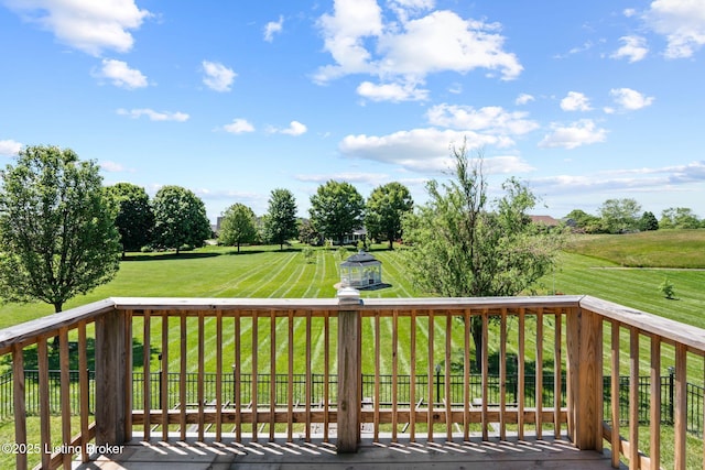 126 Deep Springs Dr, Bardstown, KY 40004 - deck featuring a lawn