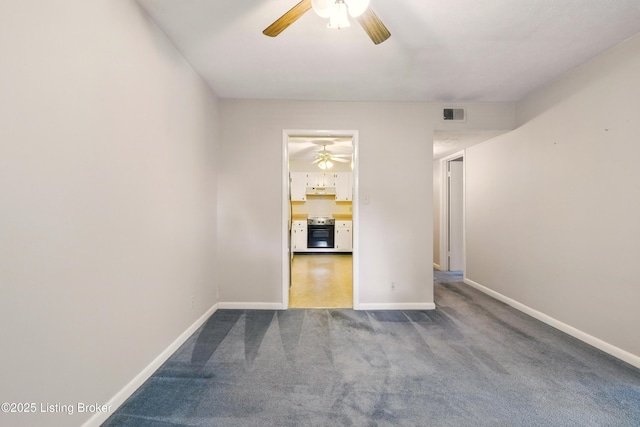 1815 Gardiner Ln Unit C29, Louisville, KY 40205 - empty room with ceiling fan, carpet floors, and baseboards