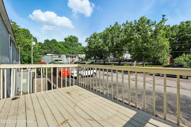1815 Gardiner Ln Unit C29, Louisville, KY 40205 - wooden terrace with view of scattered trees