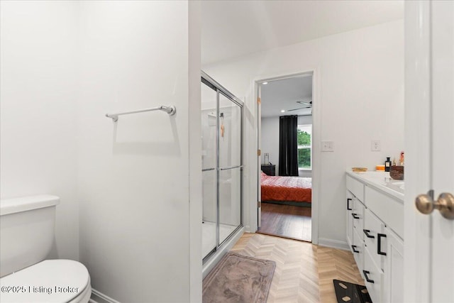 119 Wildflower Ave, Mt Washington, KY 40047 - full bath featuring a stall shower, toilet, vanity, and ensuite bathroom