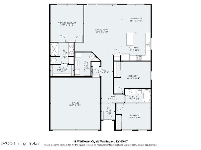 119 Wildflower Ave, Mt Washington, KY 40047 - floor plan / room layout