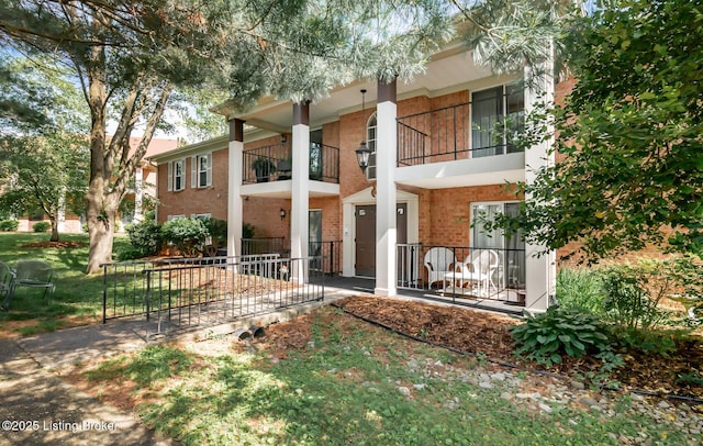 1508 Forest Park Rd, Louisville, KY 40223 - rear view of property with brick siding